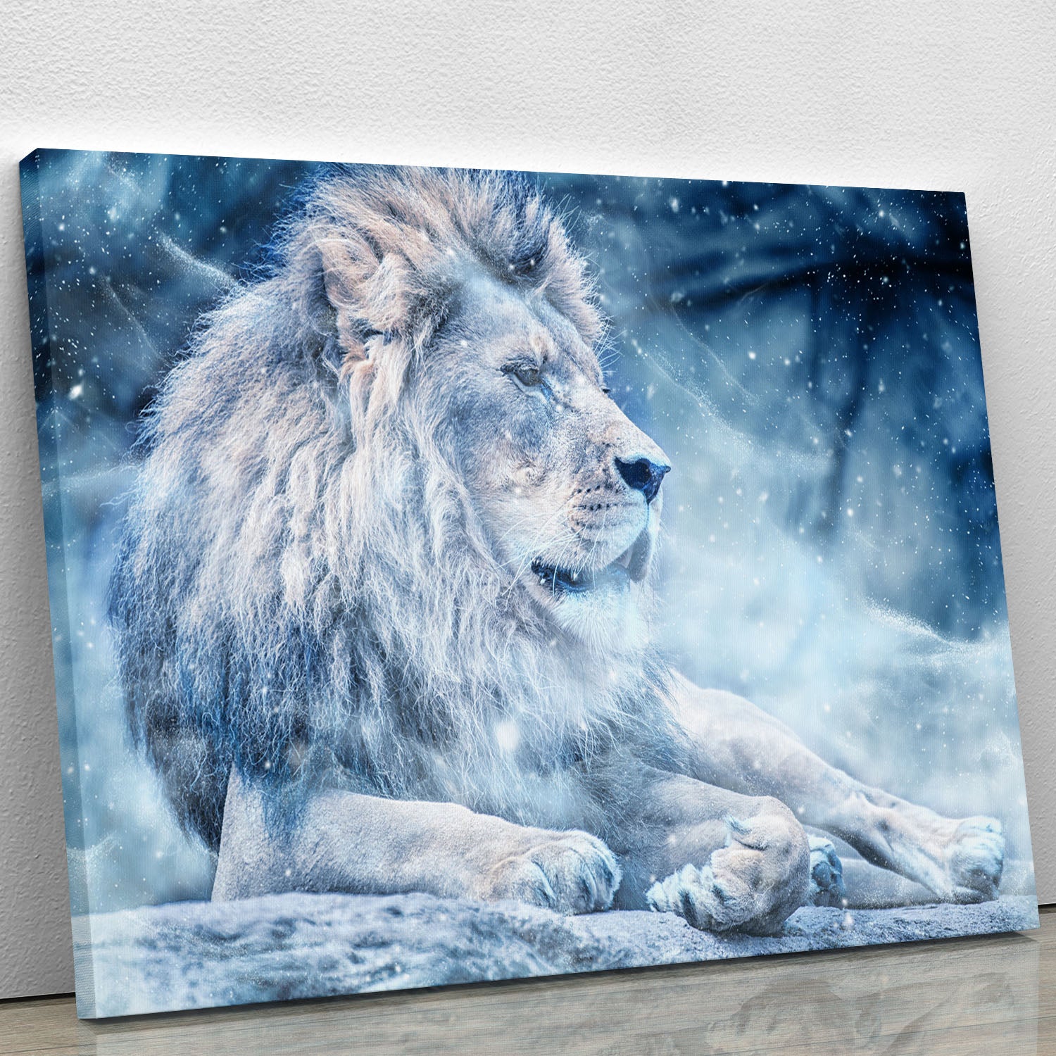 The White Lion Canvas Print or Poster - Canvas Art Rocks - 1