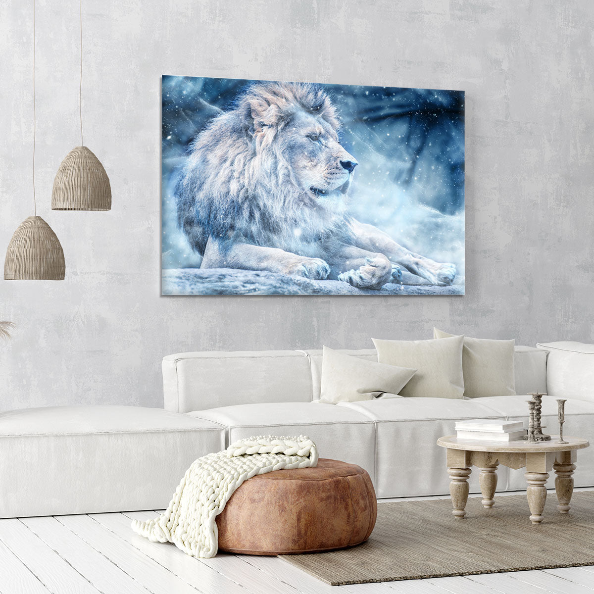 The White Lion Canvas Print or Poster - Canvas Art Rocks - 6