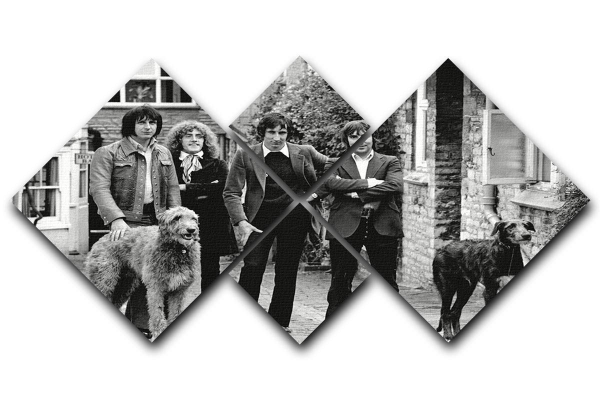 The Who with dogs 4 Square Multi Panel Canvas  - Canvas Art Rocks - 1
