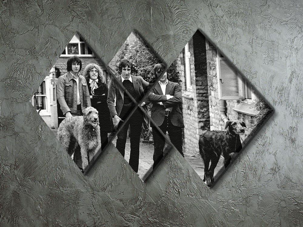 The Who with dogs 4 Square Multi Panel Canvas - Canvas Art Rocks - 2