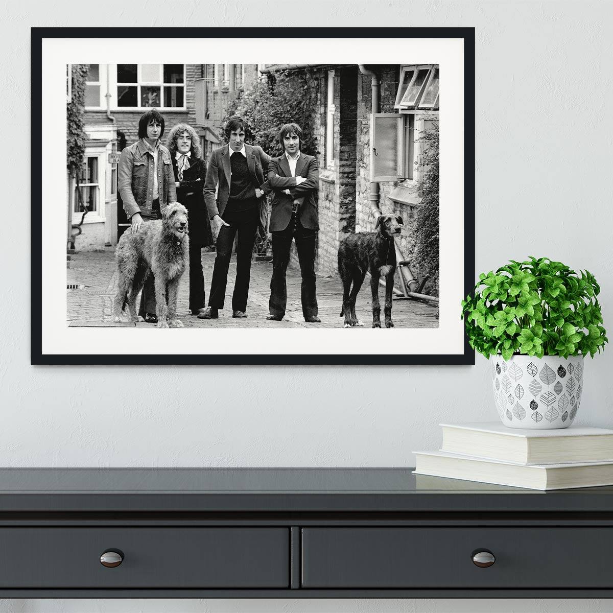 The Who with dogs Framed Print - Canvas Art Rocks - 1
