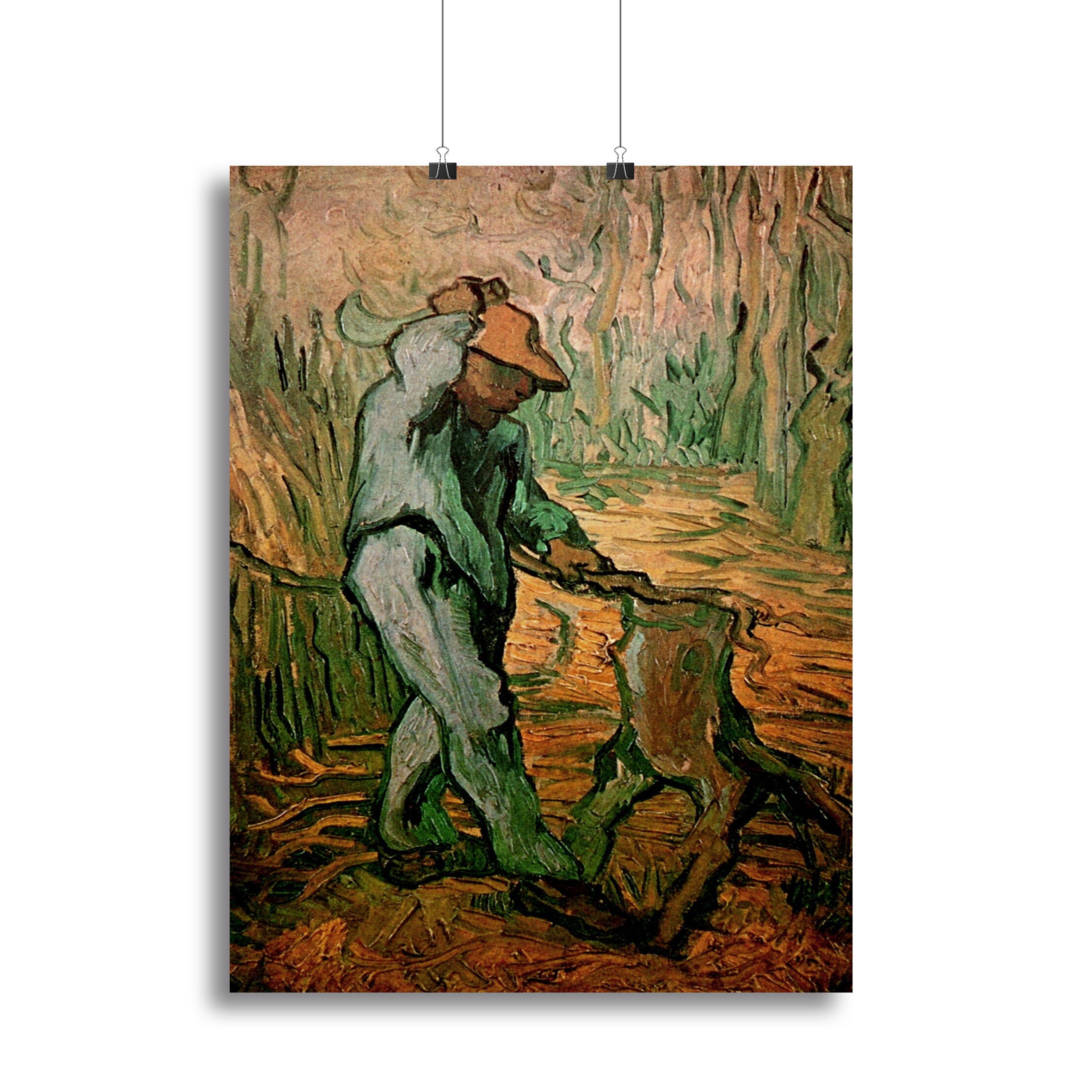 The Woodcutter after Millet by Van Gogh Canvas Print or Poster - Canvas Art Rocks - 2