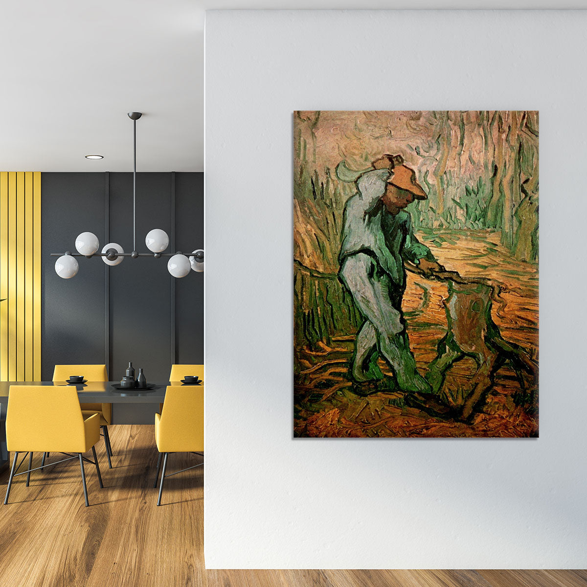 The Woodcutter after Millet by Van Gogh Canvas Print or Poster - Canvas Art Rocks - 4