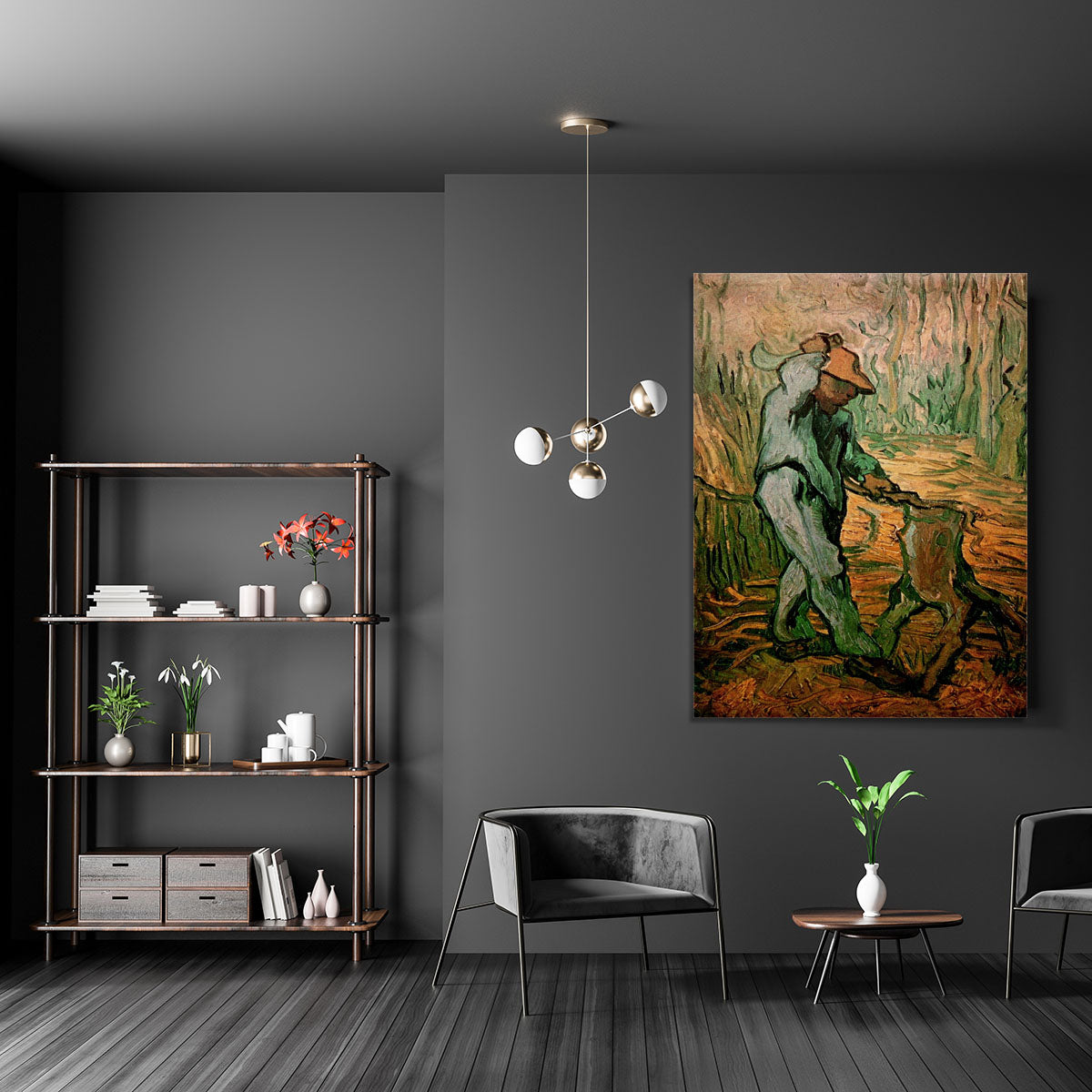 The Woodcutter after Millet by Van Gogh Canvas Print or Poster - Canvas Art Rocks - 5
