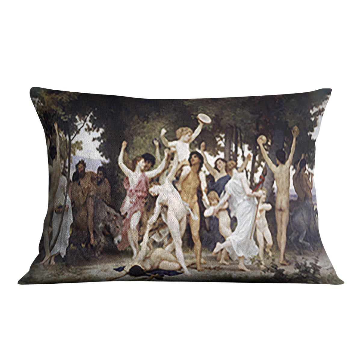 The Youth of Bacchus By Bouguereau Cushion
