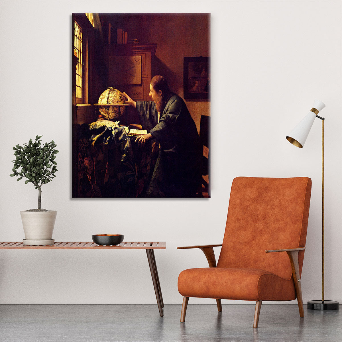 The astronomer by Vermeer Canvas Print or Poster - Canvas Art Rocks - 6
