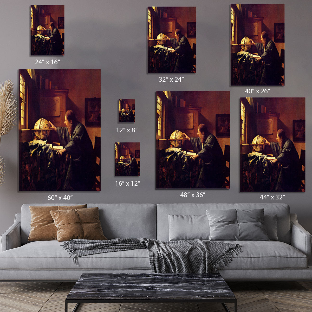 The astronomer by Vermeer Canvas Print or Poster - Canvas Art Rocks - 7