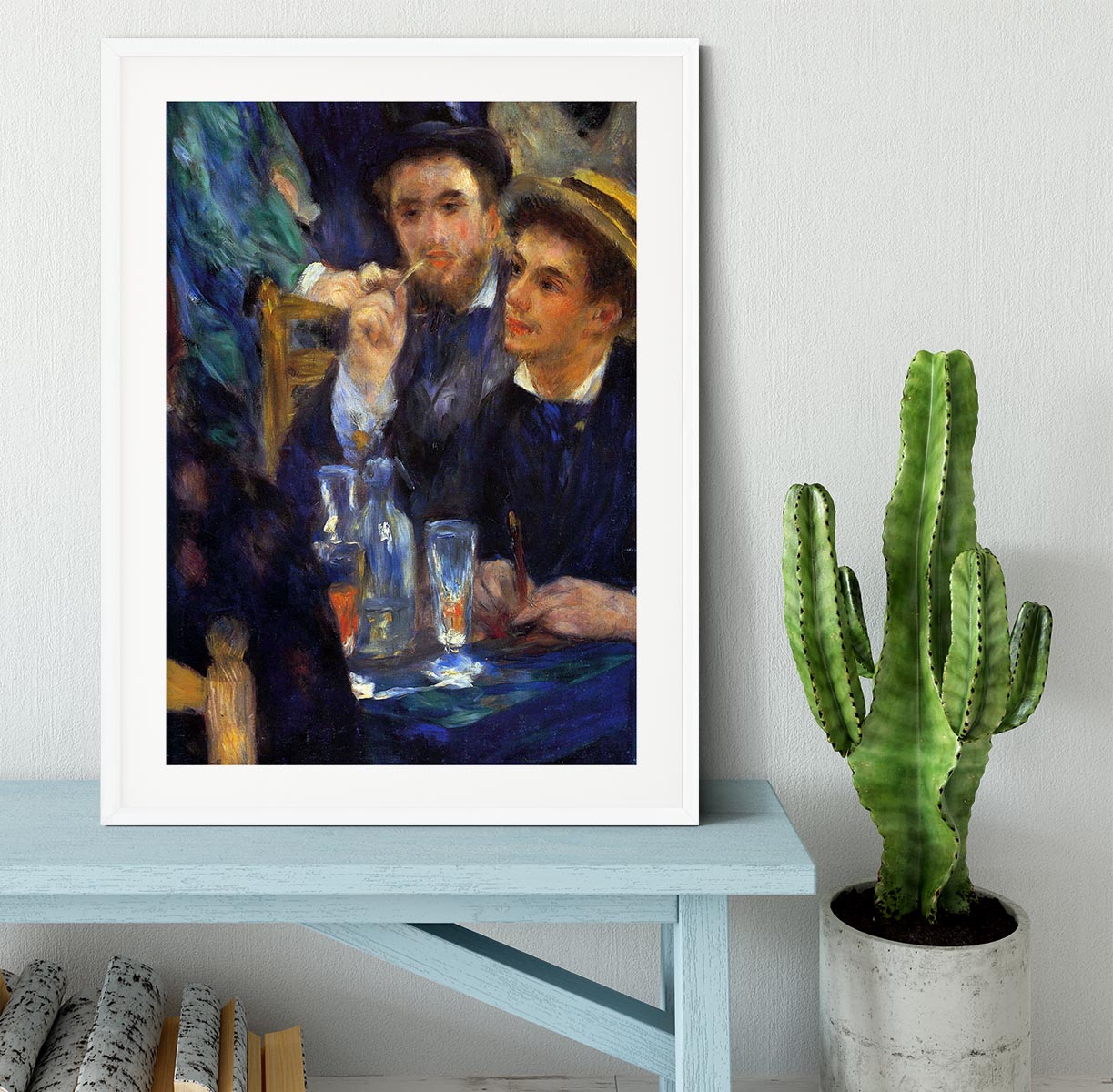 The ball in the Moulin de la Galette detail by Renoir Framed Print - Canvas Art Rocks - 5