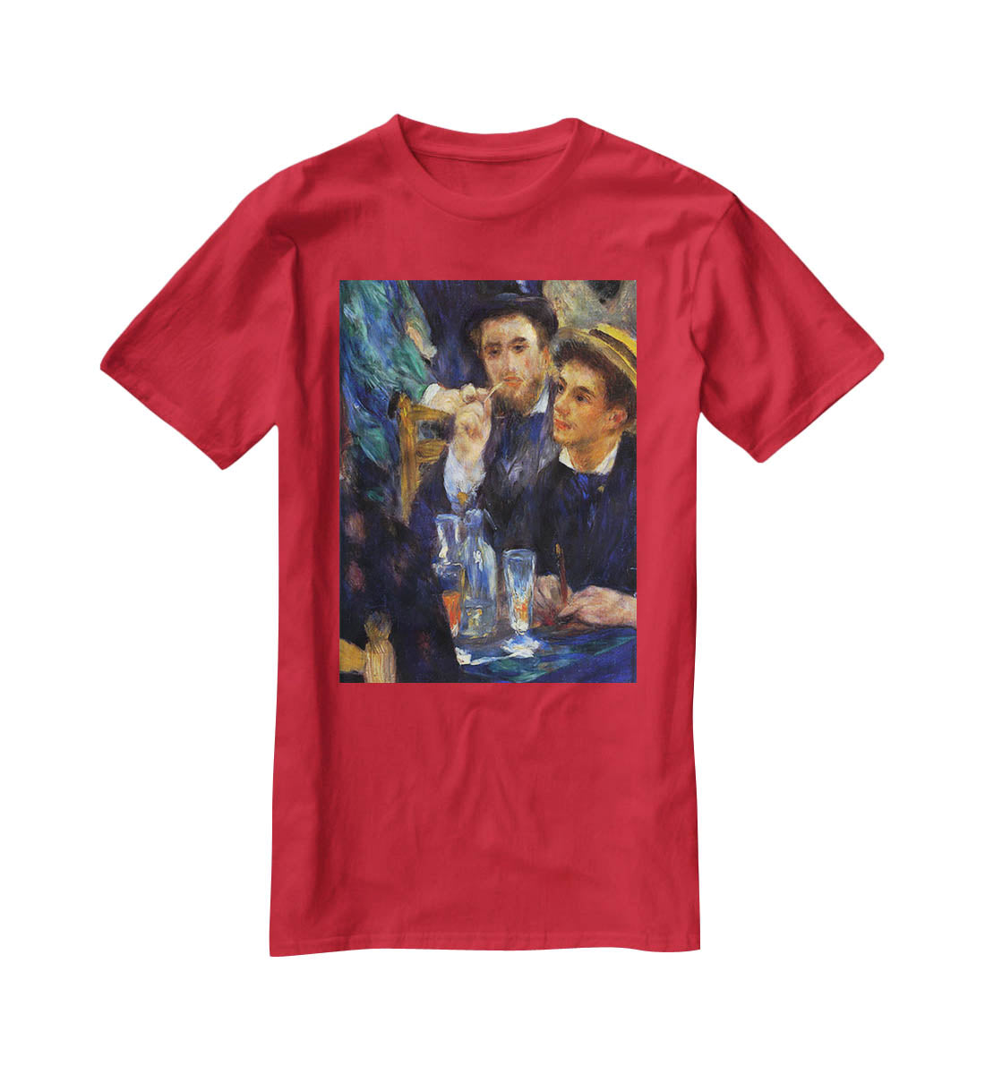 The ball in the Moulin de la Galette detail by Renoir T-Shirt - Canvas Art Rocks - 4