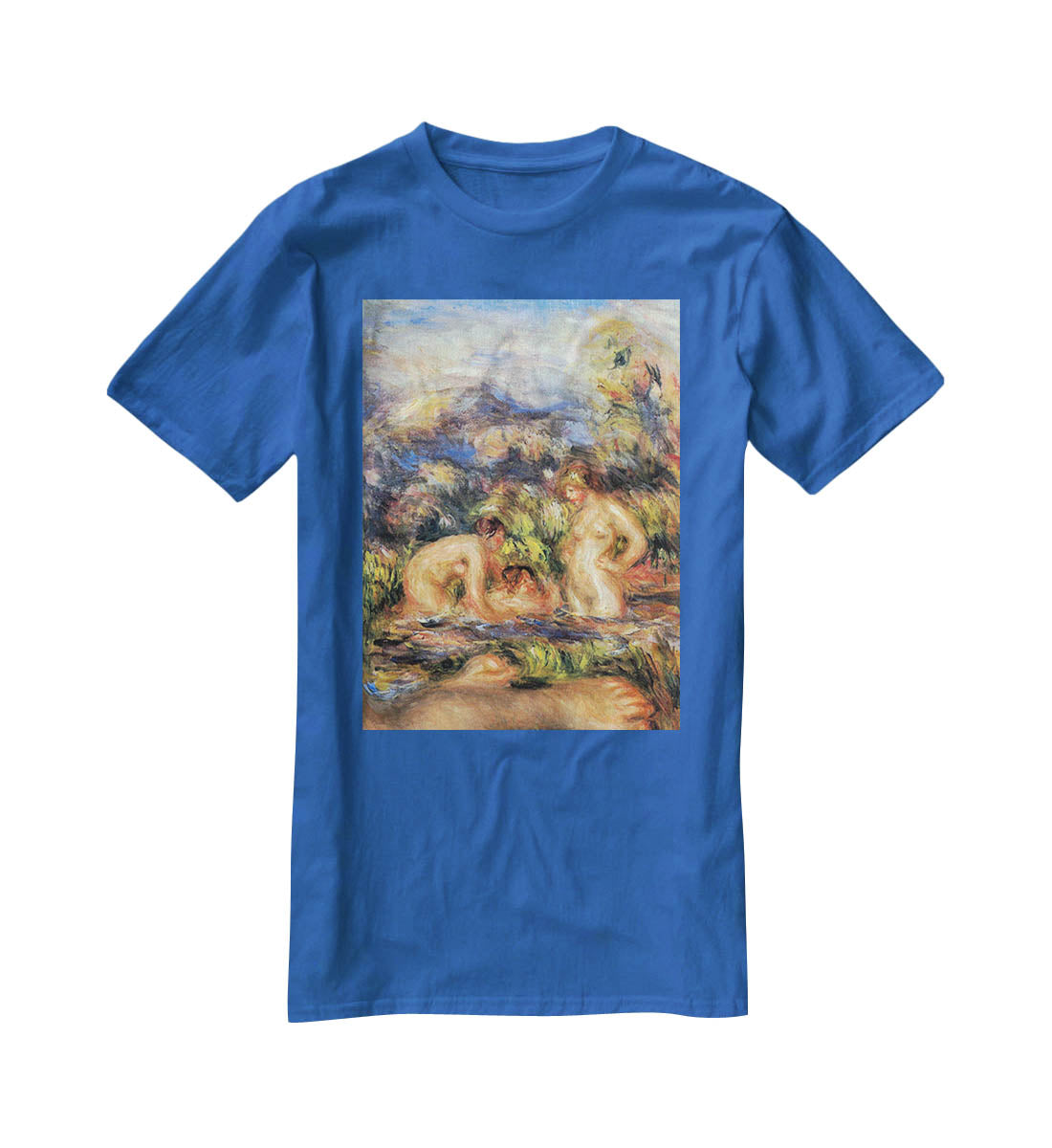 The bathers Detail by Renoir T-Shirt - Canvas Art Rocks - 2