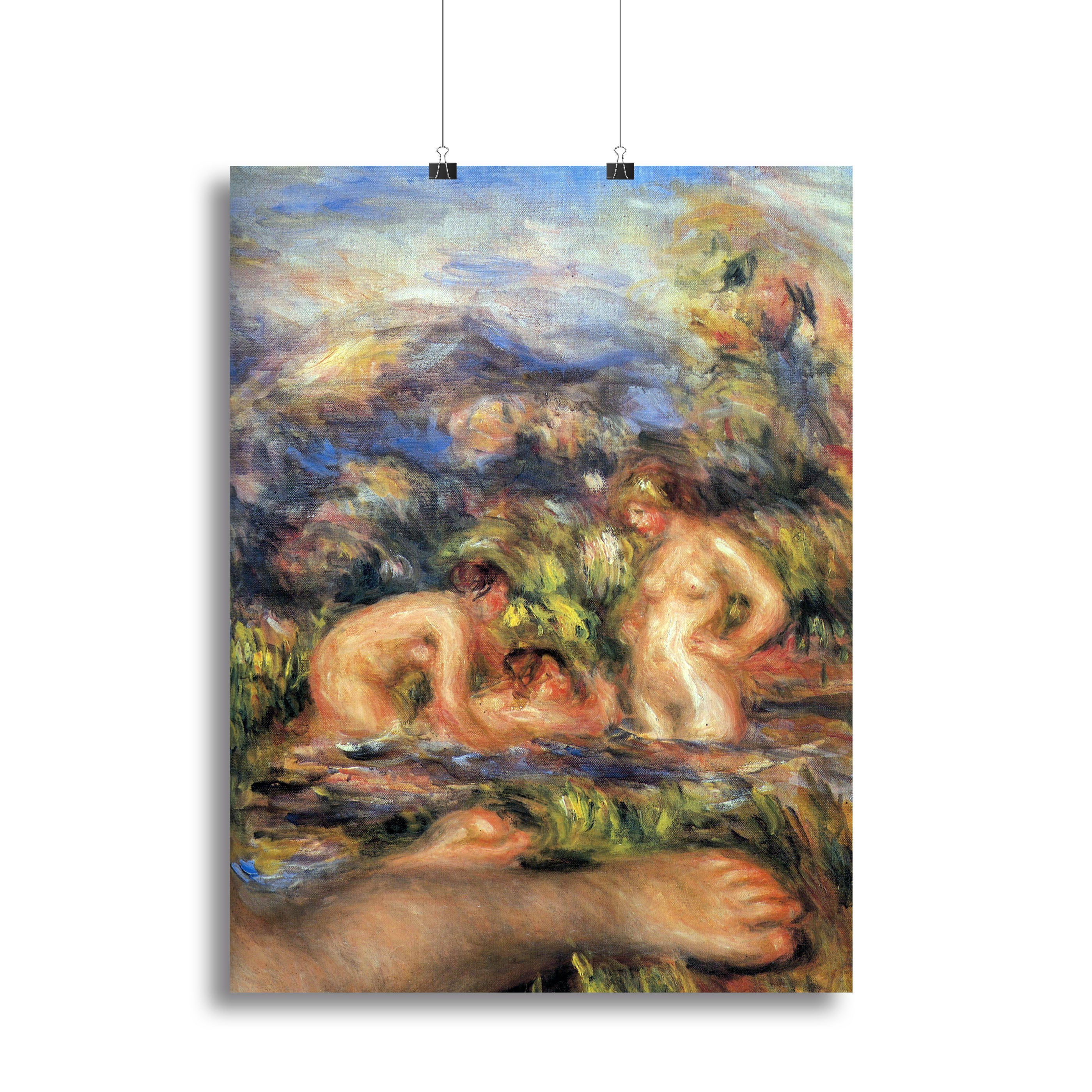 The bathers Detail by Renoir Canvas Print or Poster - Canvas Art Rocks - 2
