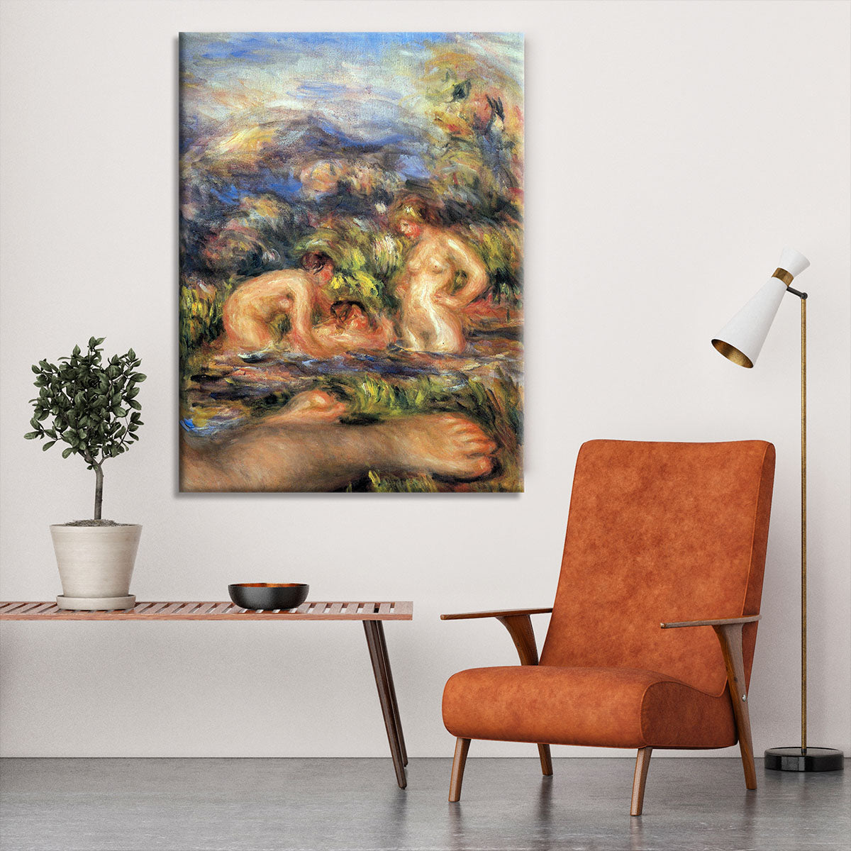 The bathers Detail by Renoir Canvas Print or Poster - Canvas Art Rocks - 6