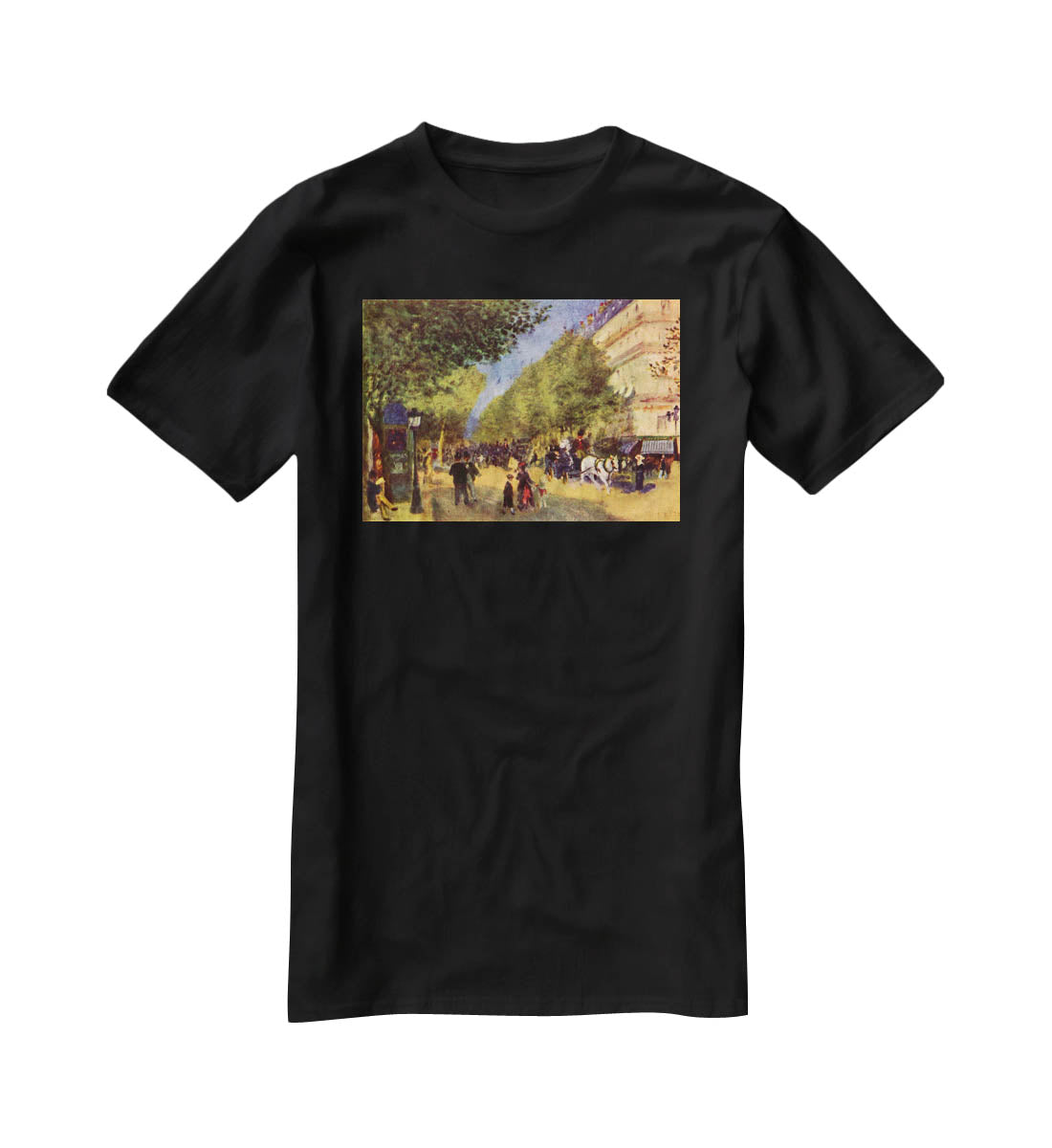 The big boulevards by Renoir T-Shirt - Canvas Art Rocks - 1