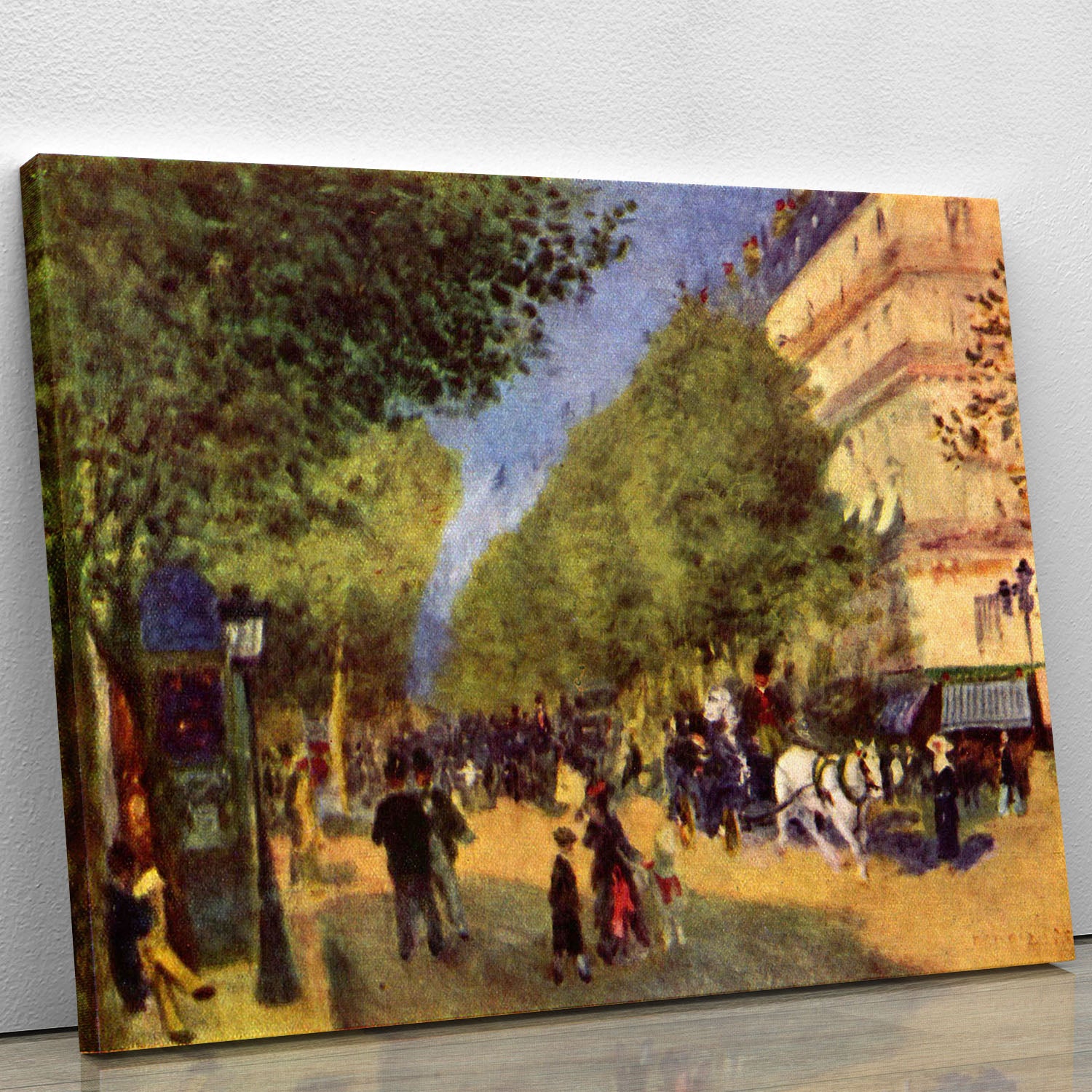 The big boulevards by Renoir Canvas Print or Poster - Canvas Art Rocks - 1