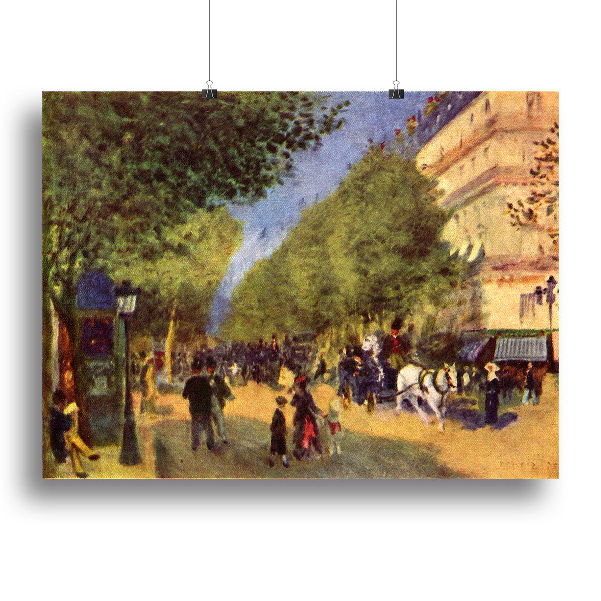 The big boulevards by Renoir Canvas Print or Poster - Canvas Art Rocks - 2