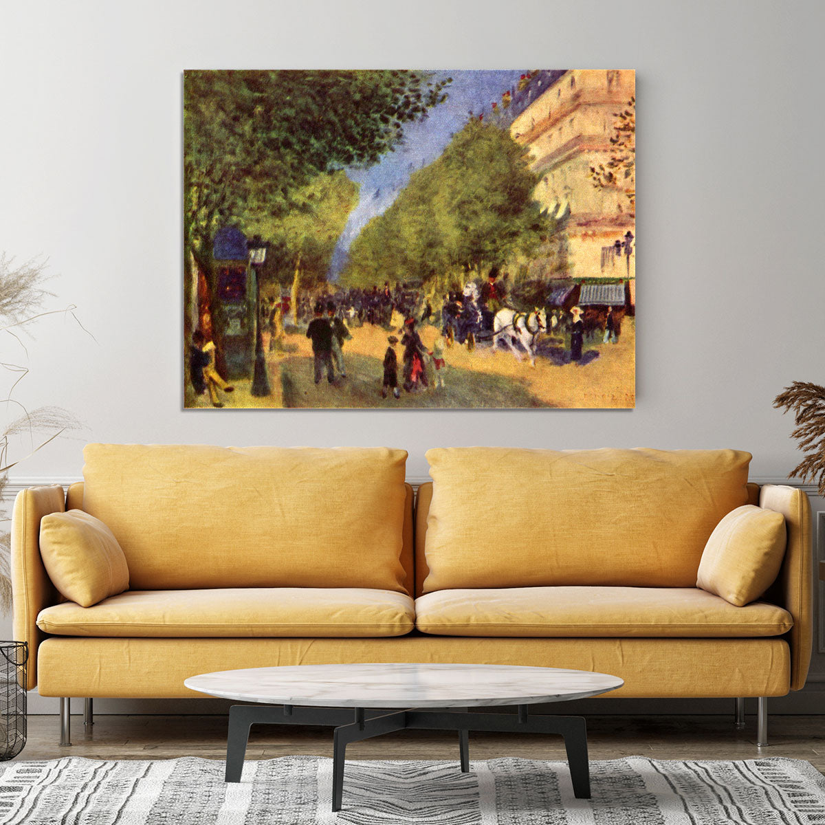 The big boulevards by Renoir Canvas Print or Poster - Canvas Art Rocks - 4