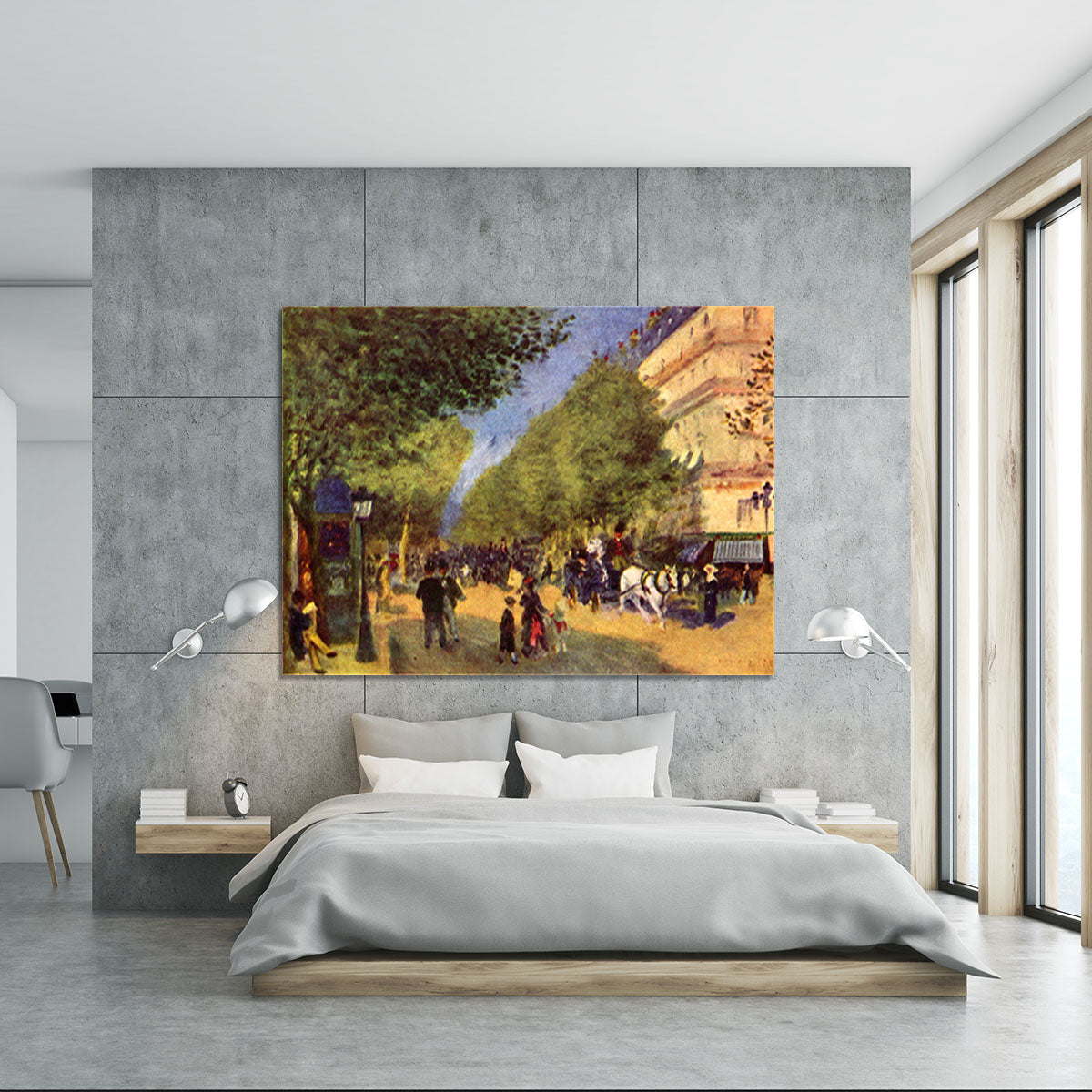 The big boulevards by Renoir Canvas Print or Poster - Canvas Art Rocks - 5