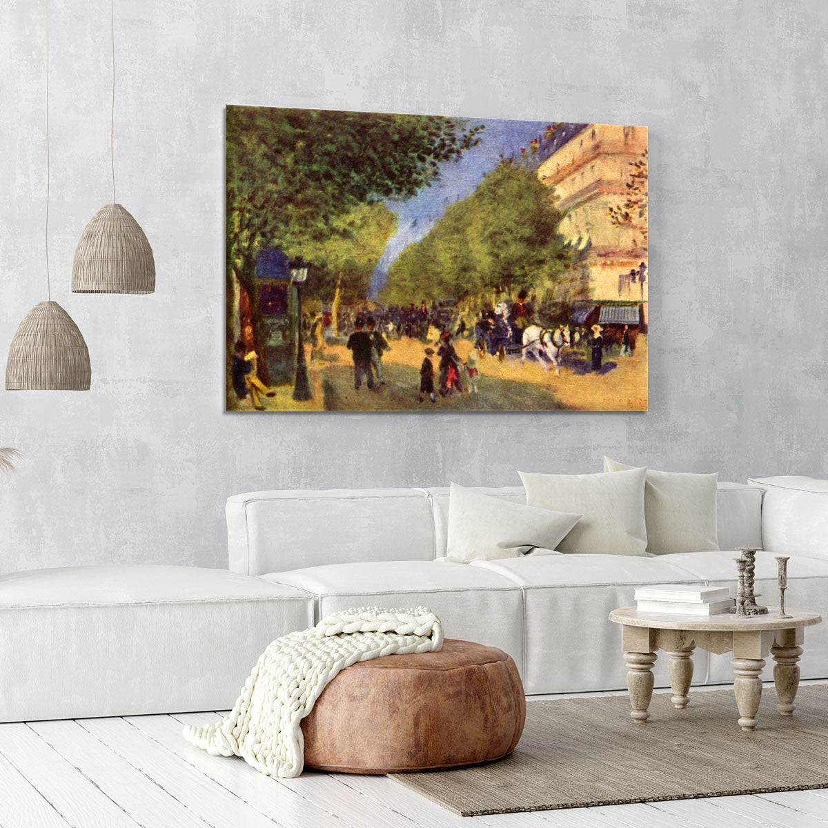 The big boulevards by Renoir Canvas Print or Poster - Canvas Art Rocks - 6
