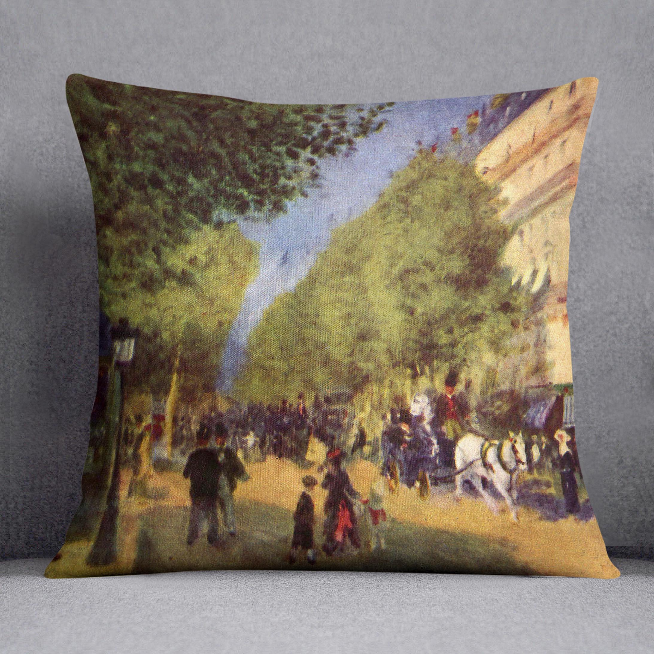 The big boulevards by Renoir Cushion