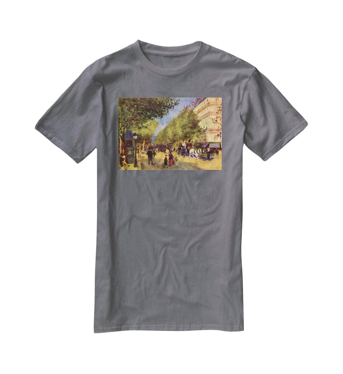 The big boulevards by Renoir T-Shirt - Canvas Art Rocks - 3