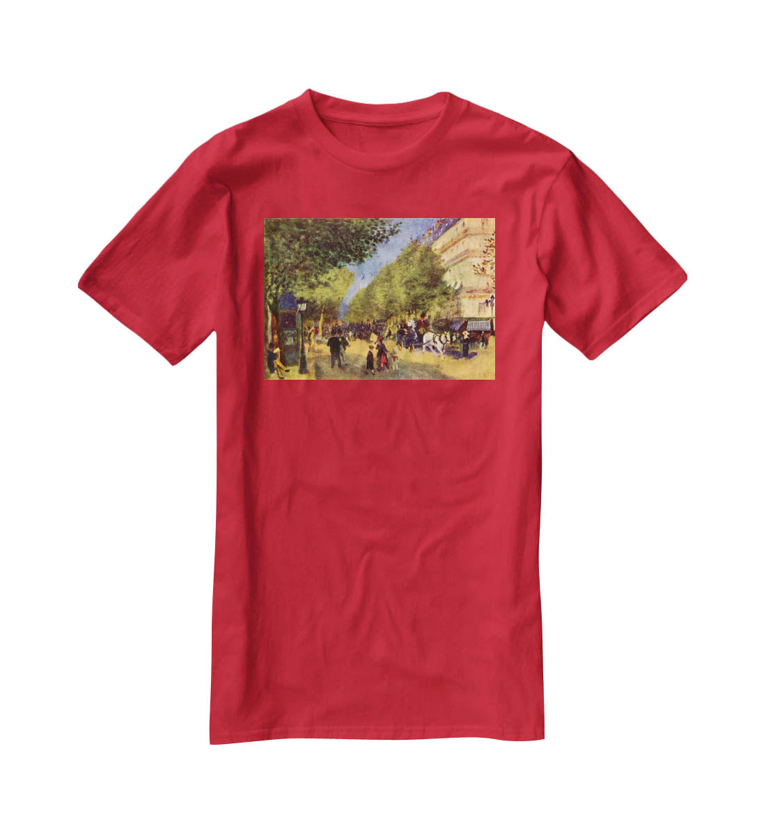 The big boulevards by Renoir T-Shirt - Canvas Art Rocks - 4
