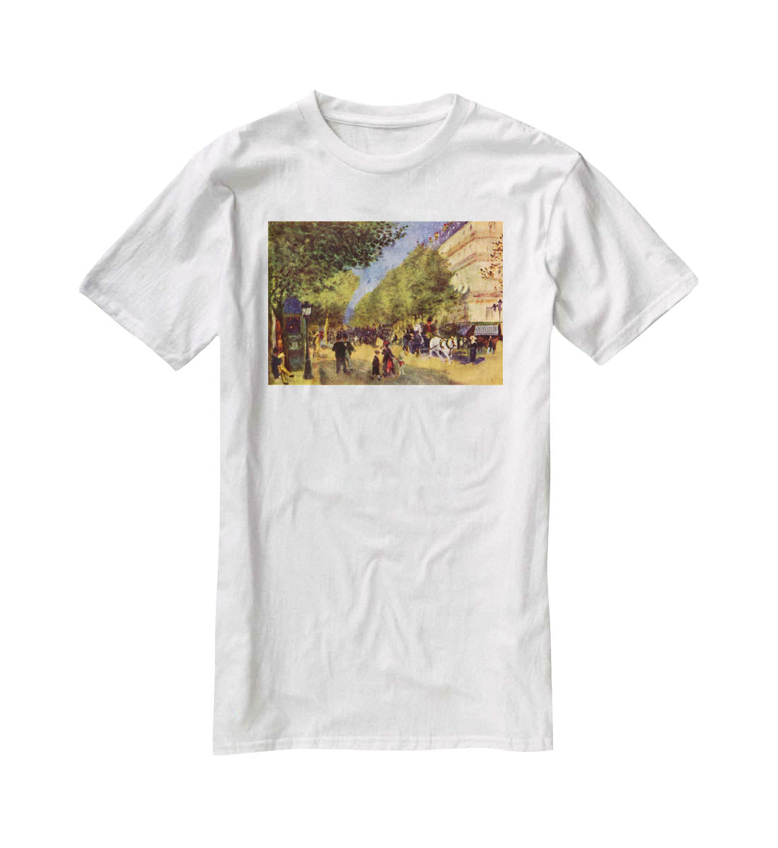 The big boulevards by Renoir T-Shirt - Canvas Art Rocks - 5
