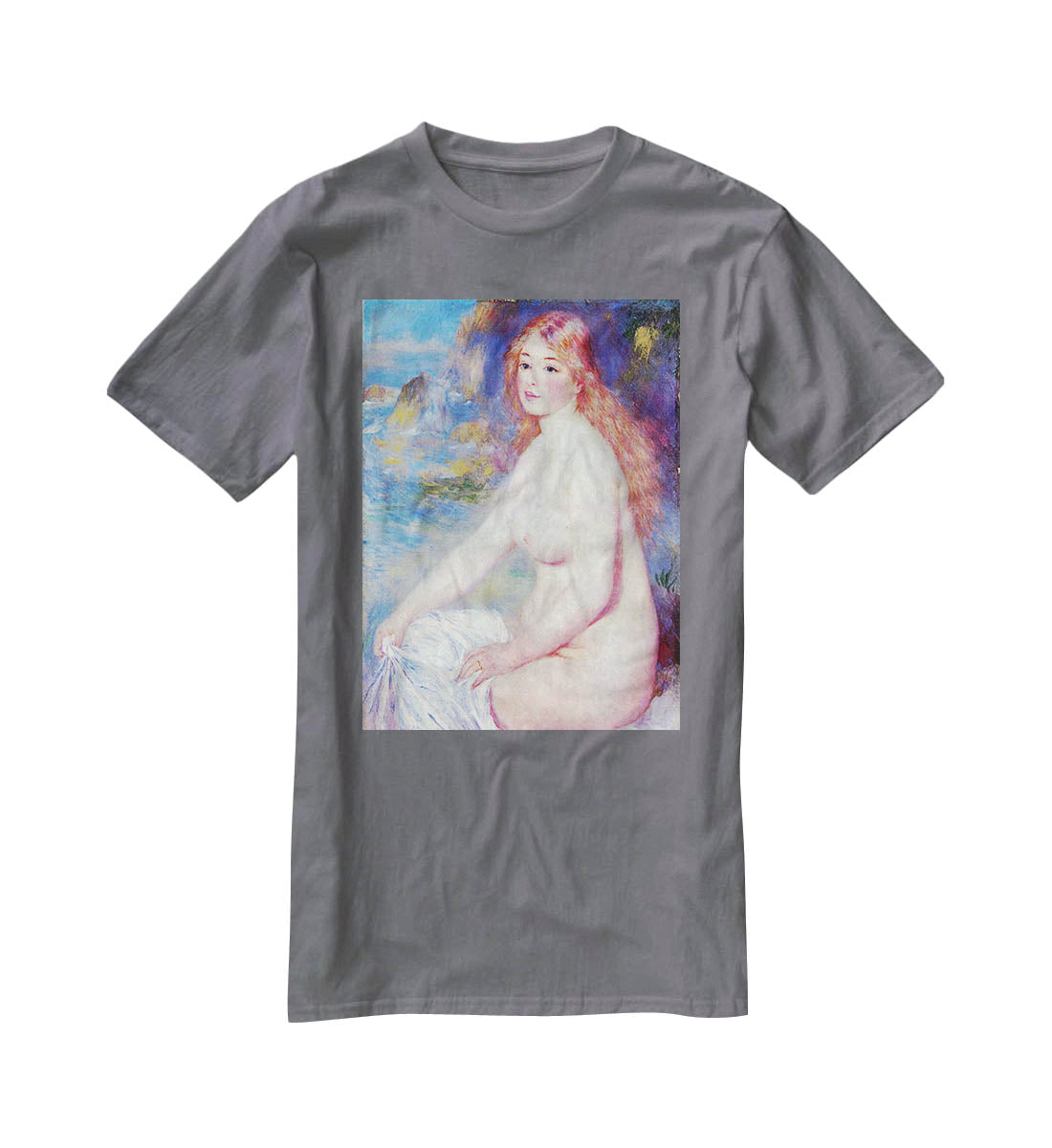 The blond bather 1 by Renoir T-Shirt - Canvas Art Rocks - 3