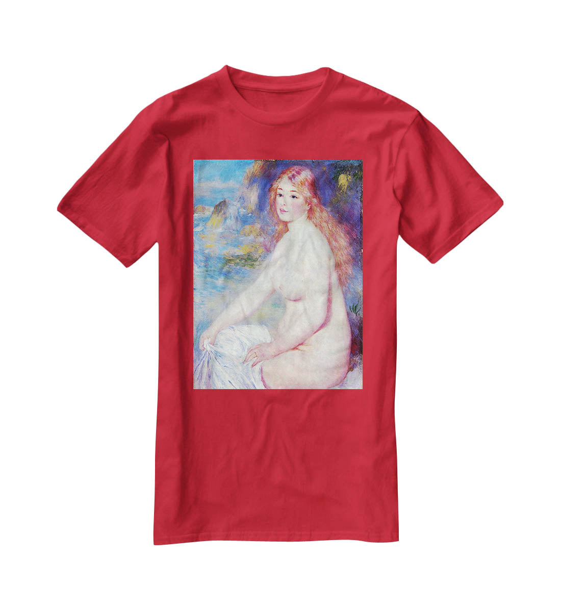 The blond bather 1 by Renoir T-Shirt - Canvas Art Rocks - 4