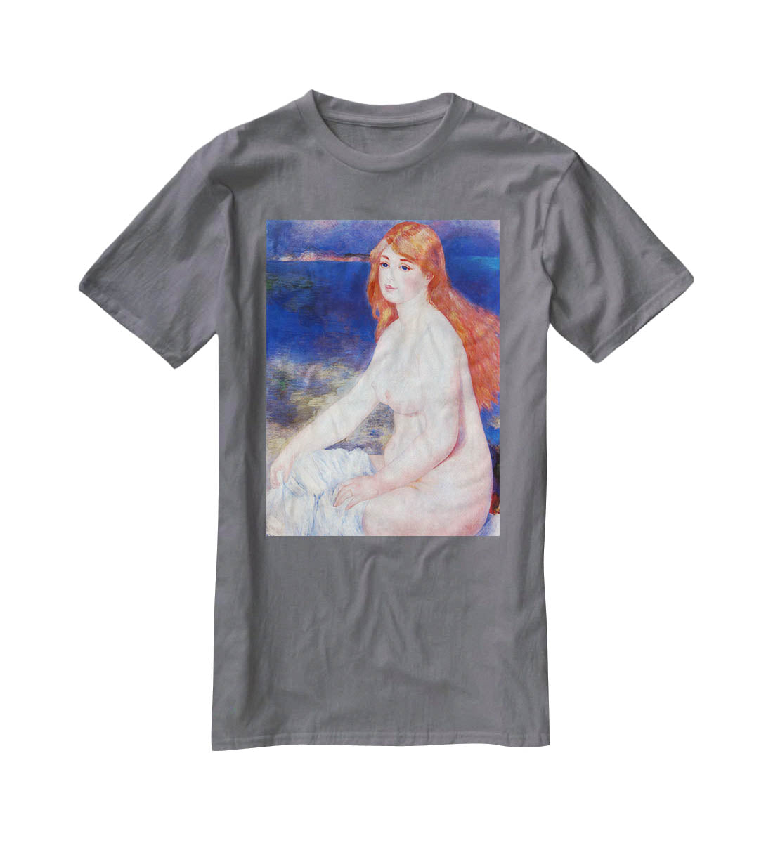 The blond bather 2 by Renoir T-Shirt - Canvas Art Rocks - 3