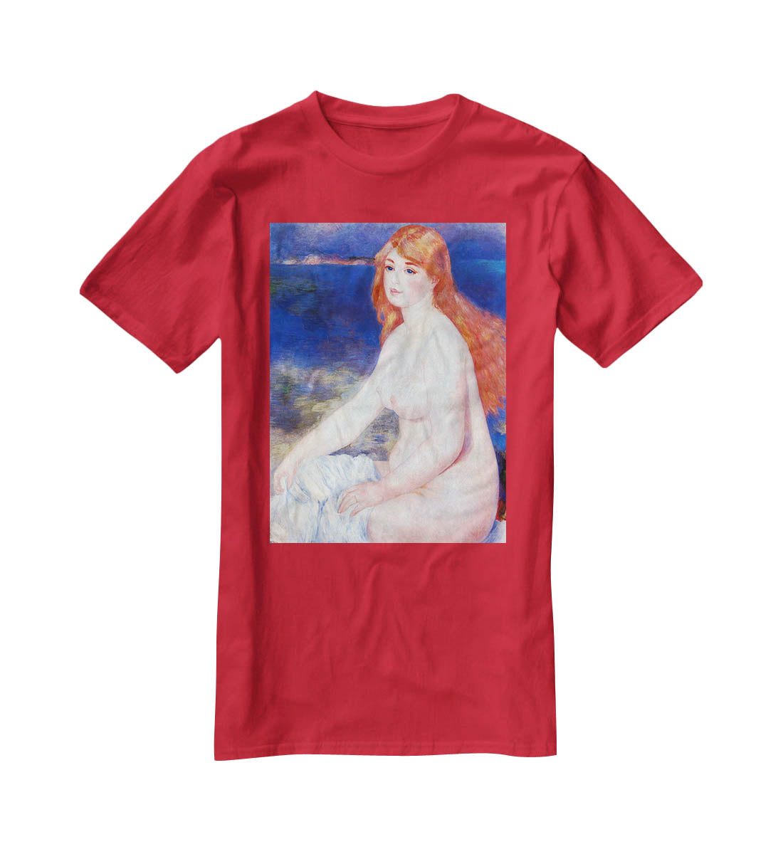 The blond bather 2 by Renoir T-Shirt - Canvas Art Rocks - 4