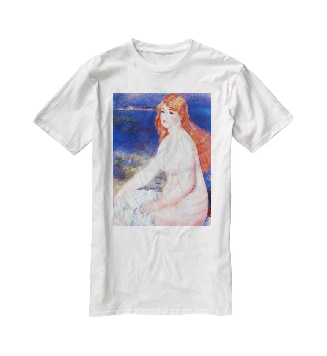 The blond bather 2 by Renoir T-Shirt - Canvas Art Rocks - 5