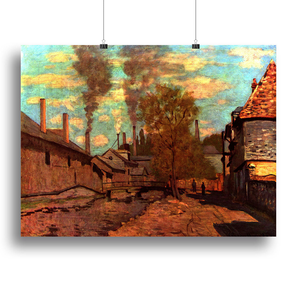 The brook of Robec by Monet Canvas Print or Poster - Canvas Art Rocks - 2