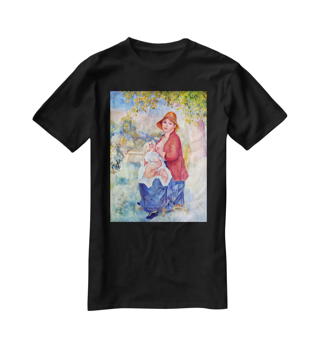 The child at the chest maternity by Renoir T-Shirt - Canvas Art Rocks - 1