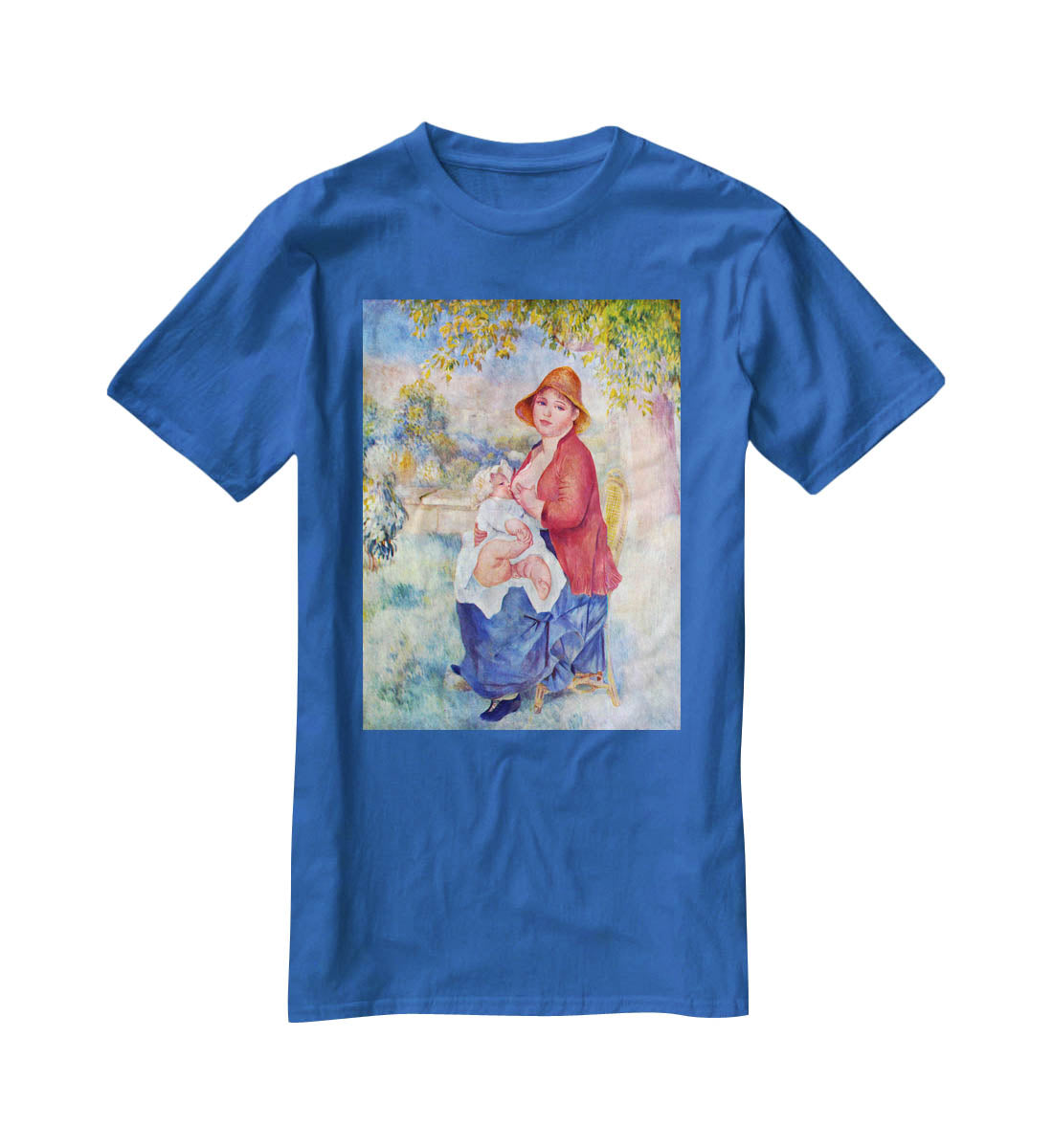 The child at the chest maternity by Renoir T-Shirt - Canvas Art Rocks - 2