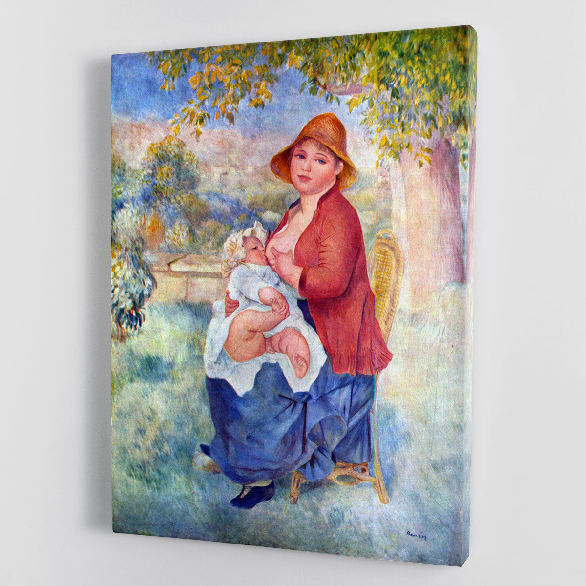 The child at the chest maternity by Renoir Canvas Print or Poster - Canvas Art Rocks - 1