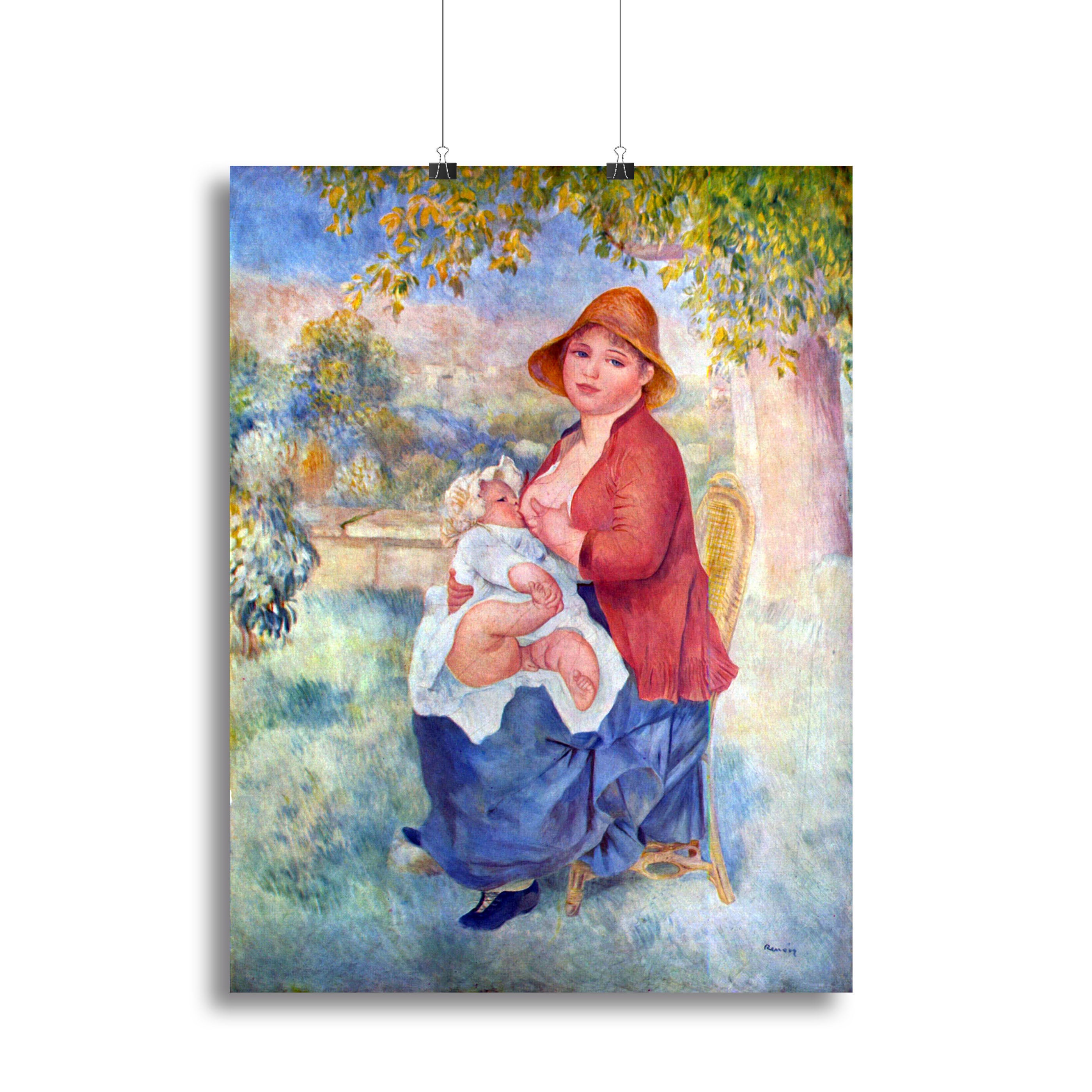 The child at the chest maternity by Renoir Canvas Print or Poster - Canvas Art Rocks - 2