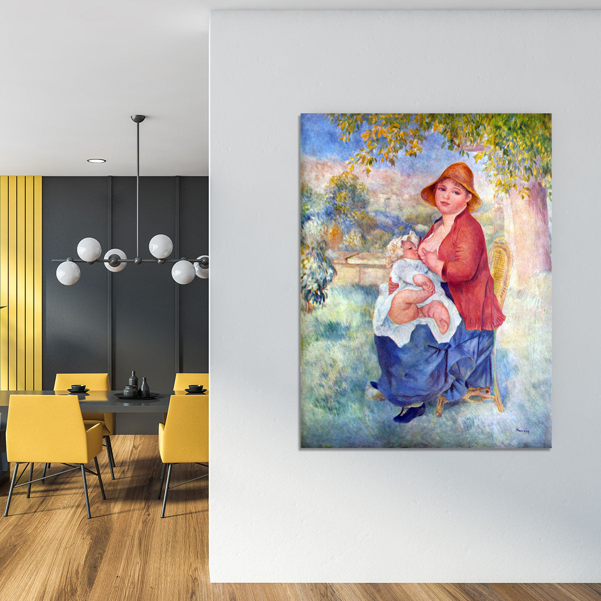 The child at the chest maternity by Renoir Canvas Print or Poster - Canvas Art Rocks - 4