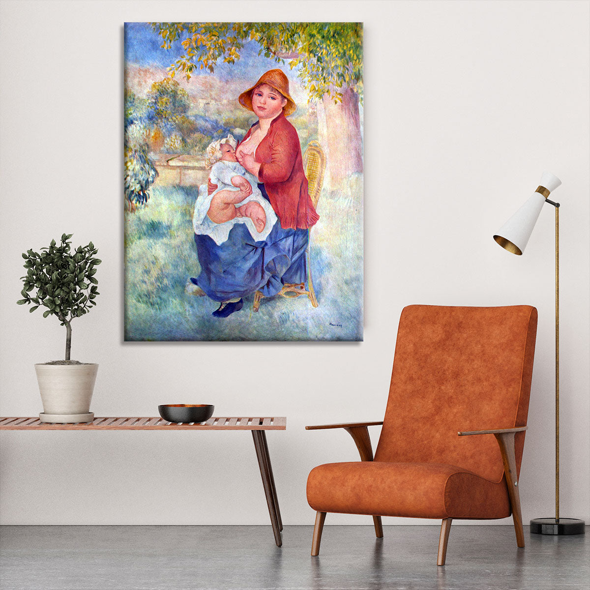 The child at the chest maternity by Renoir Canvas Print or Poster - Canvas Art Rocks - 6