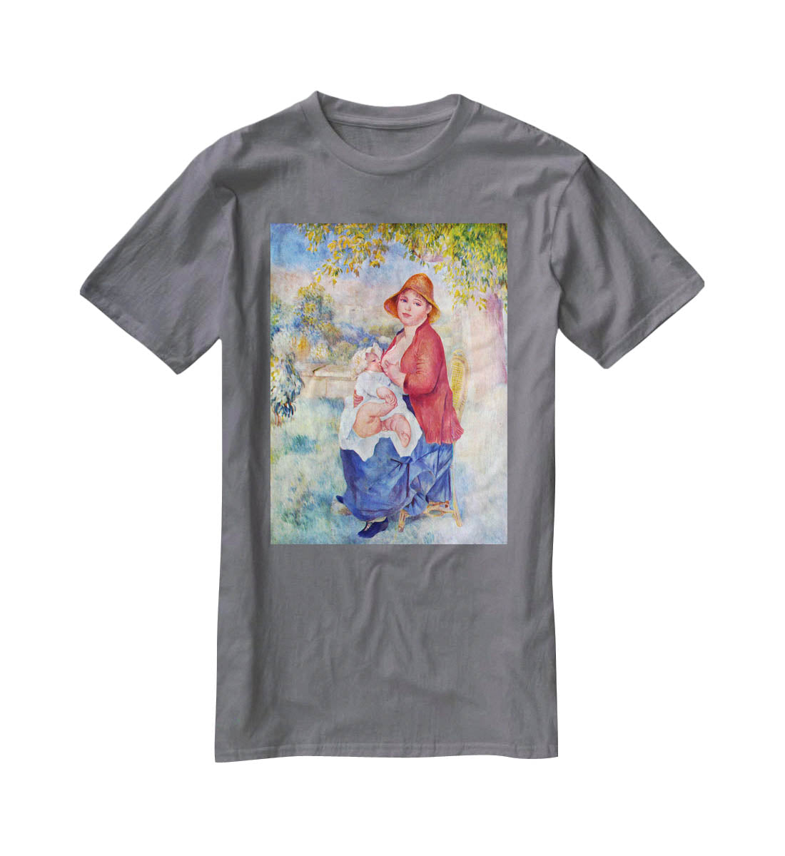 The child at the chest maternity by Renoir T-Shirt - Canvas Art Rocks - 3
