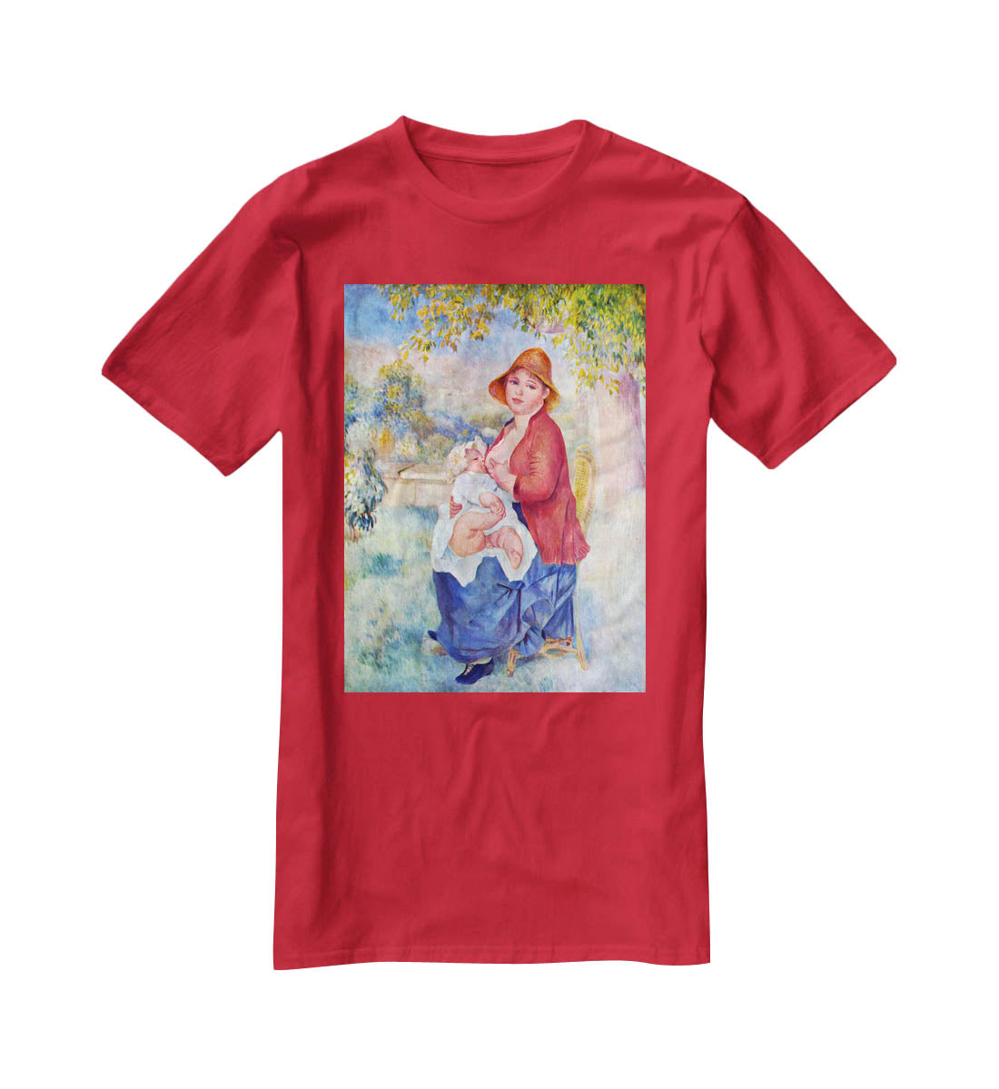 The child at the chest maternity by Renoir T-Shirt - Canvas Art Rocks - 4