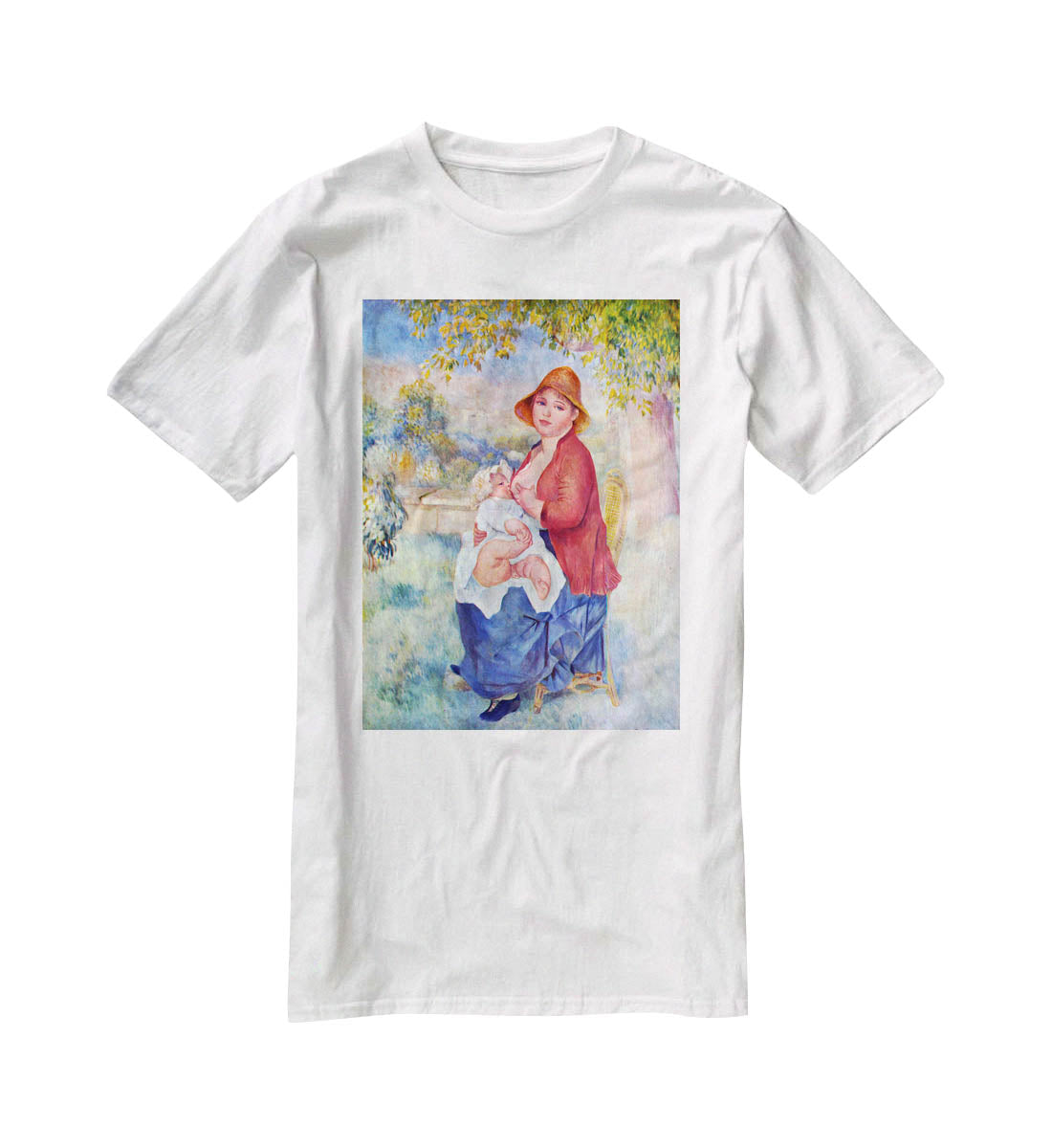 The child at the chest maternity by Renoir T-Shirt - Canvas Art Rocks - 5