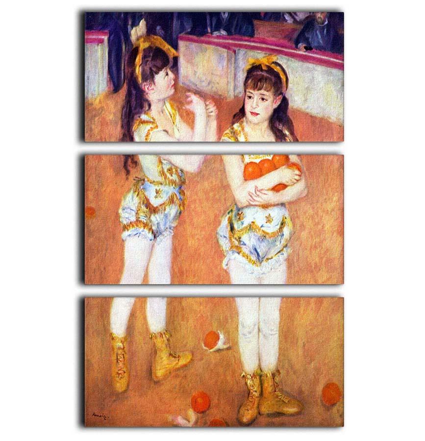 The circus Fernando by Renoir 3 Split Panel Canvas Print - Canvas Art Rocks - 1