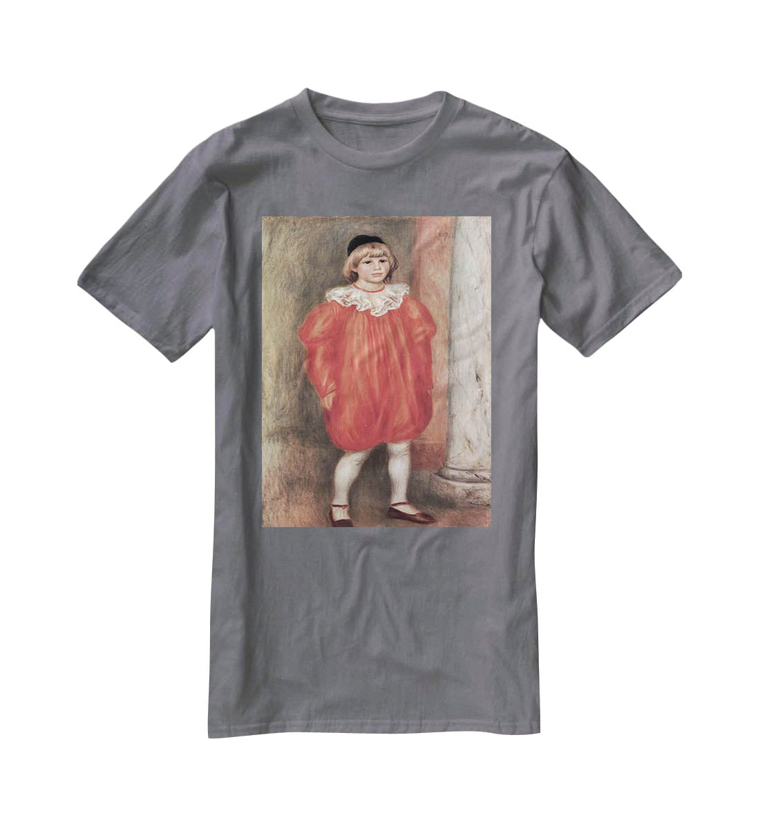 The clown by Renoir T-Shirt - Canvas Art Rocks - 3