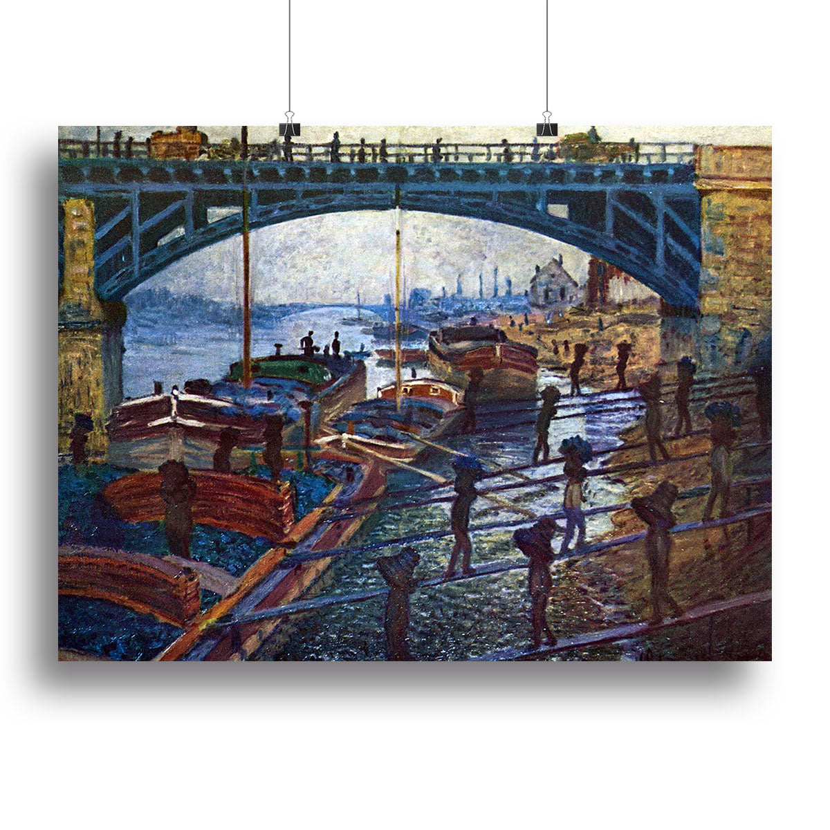 The coal carrier by Monet Canvas Print or Poster - Canvas Art Rocks - 2