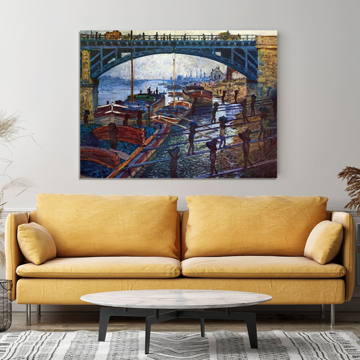The coal carrier by Monet Canvas Print or Poster - Canvas Art Rocks - 4