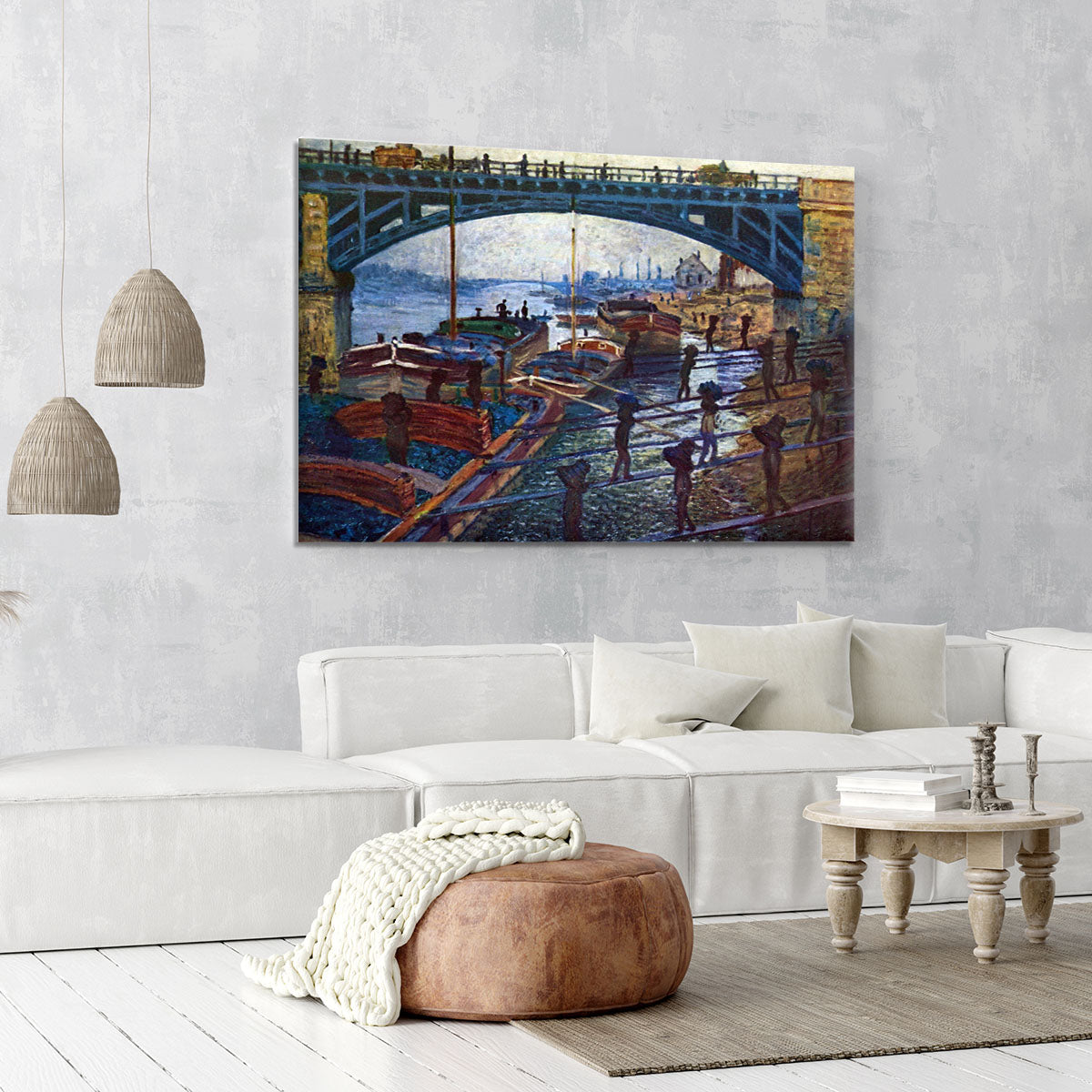 The coal carrier by Monet Canvas Print or Poster - Canvas Art Rocks - 6
