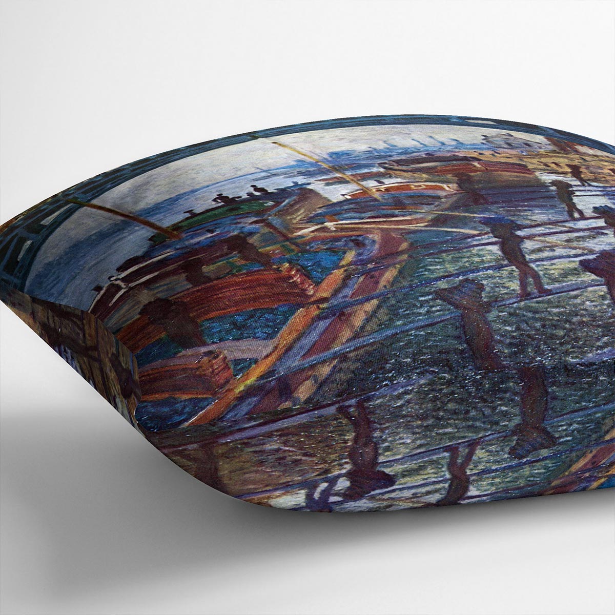 The coal carrier by Monet Cushion