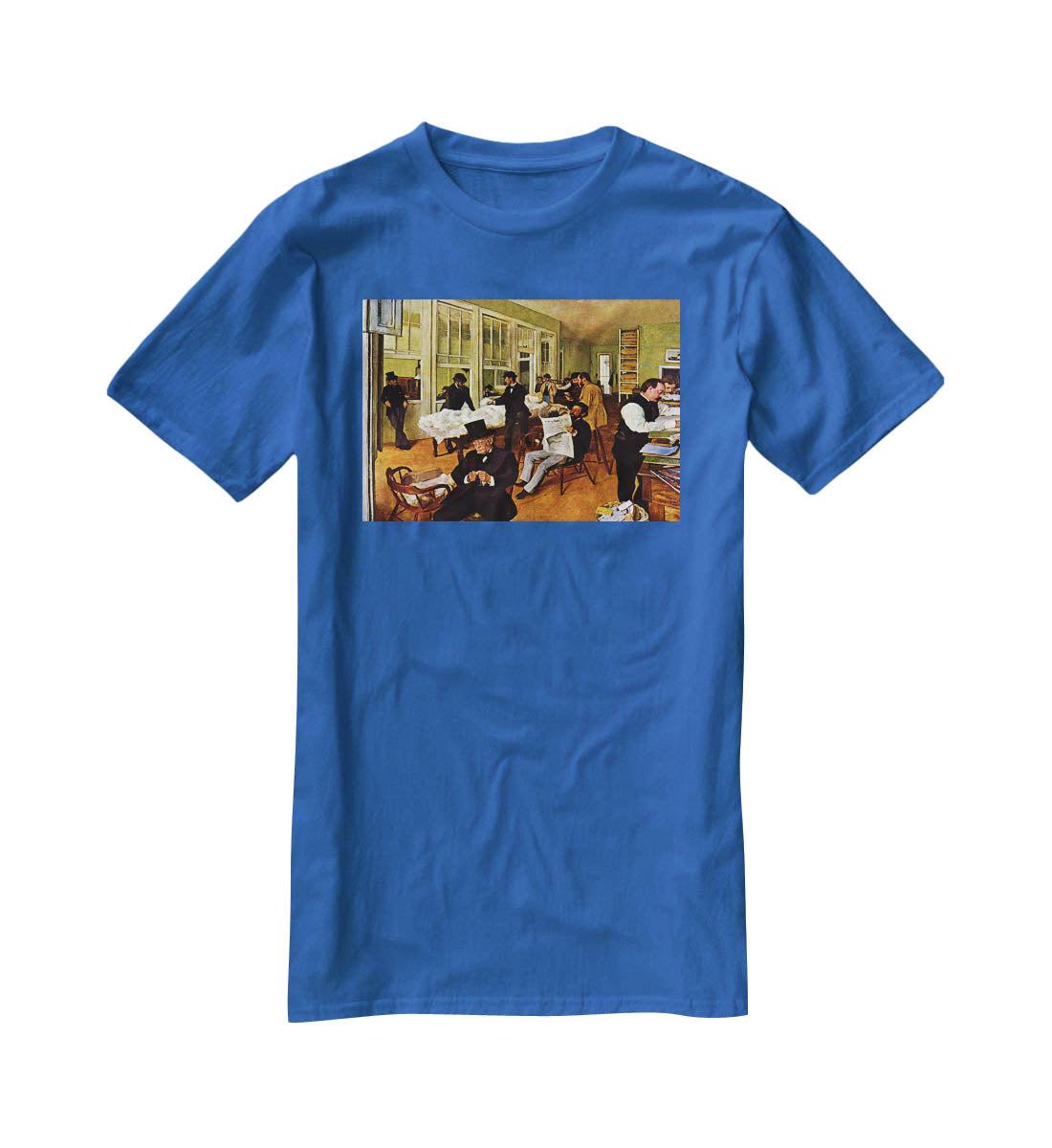 The cotton office in New Orleans by Degas T-Shirt - Canvas Art Rocks - 2