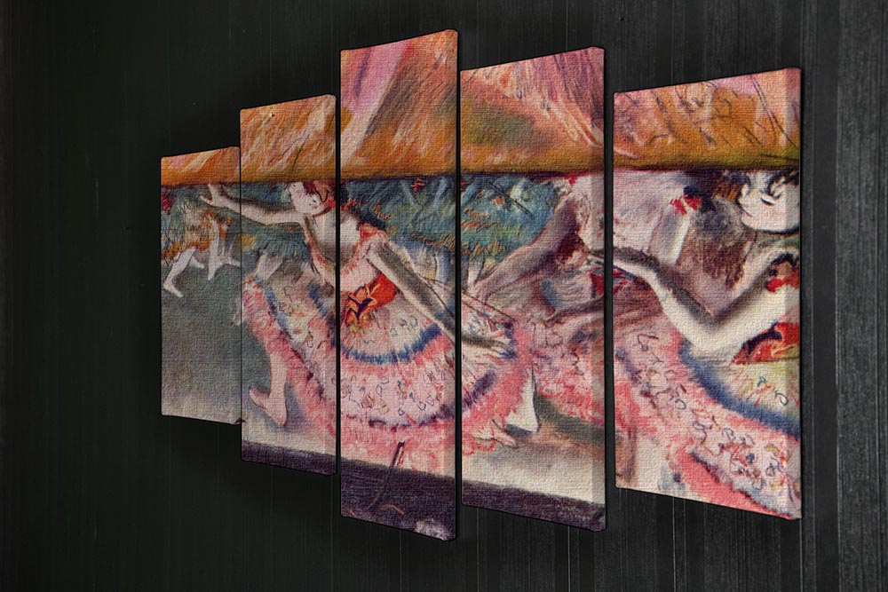 The curtain falls by Degas 5 Split Panel Canvas - Canvas Art Rocks - 2