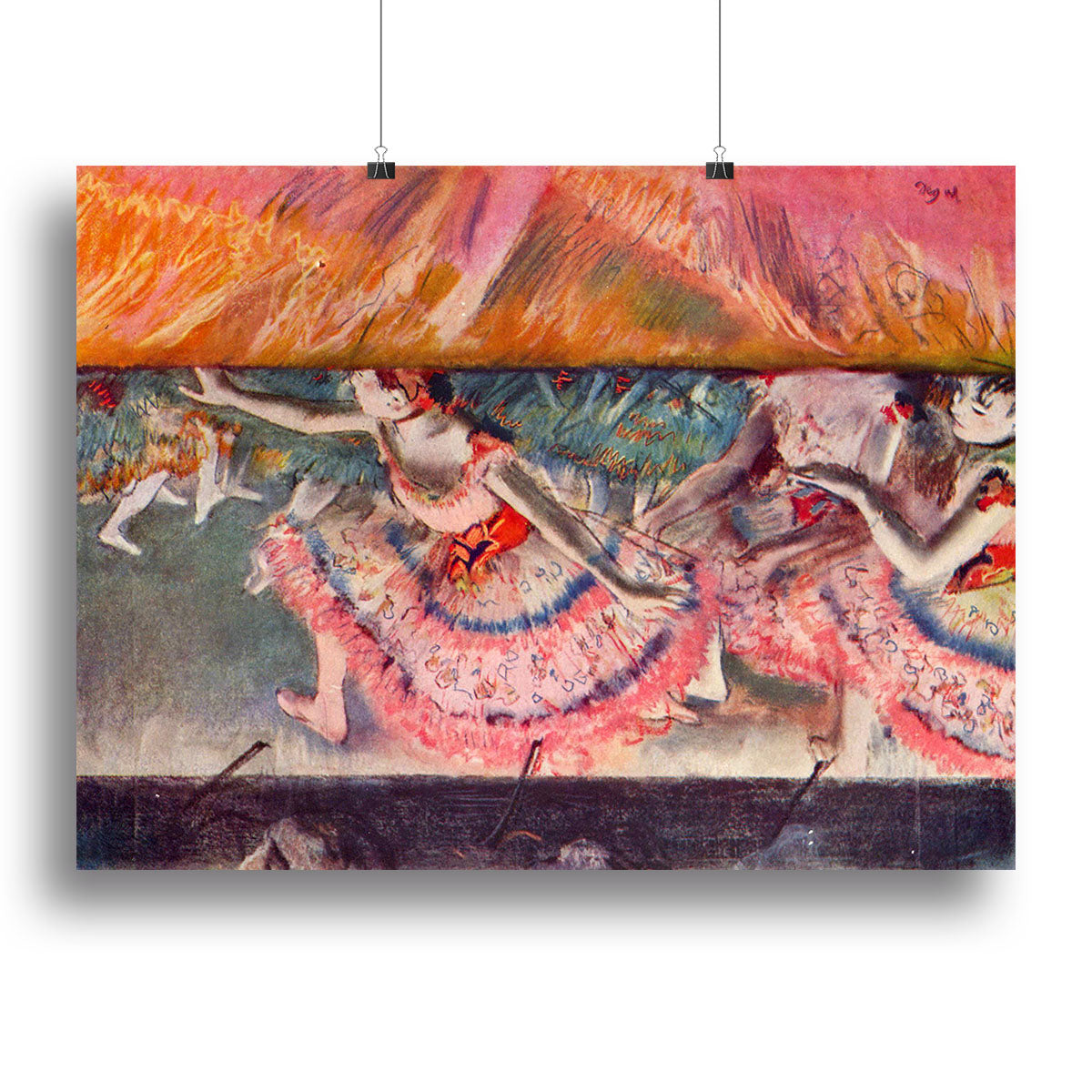 The curtain falls by Degas Canvas Print or Poster - Canvas Art Rocks - 2